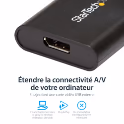 StarTech.com Adaptateur USB 3.0 vers DisplayPort 4K 30Hz - Vue supplémentaire 8