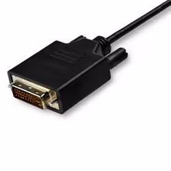 StarTech.com Câble USB-C vers DVI de 3m - Adaptateur Vidéo 1080p (Single Link) USB Type-C (DP Alt Mode HBR2) vers DVI-Digital - Fonctionne avec TB3 - PC Portable vers Écran DVI