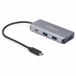 StarTech.com Hub USB-C 4 Ports - 3 Ports USB-A, 1 Port USB-C - HUB Adaptateur SuperSpeed Type C USB 3.2 Gen 2 (10Gbps) - Alim ...