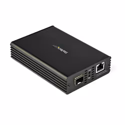 StarTech.com Convertisseur Fibre RJ45 10Gb Ethernet pour Réseaux Nbase-T 10Gbps - SFP vers RJ45 - Multigigabit Mono/Multimode - Pont réseau Fibre Optique vers Cuivre - Vue supplémentaire 4