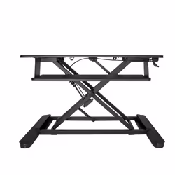 StarTech.com Convertisseur de Bureau Assis-Debout avec Plateau pour Clavier, Surface 35x21" - Poste Ergonomique de Bureau/Tablette à Hauteur Réglable - Peut Contenir 2 Écrans - Pré-Assemblé