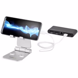 StarTech.com Support pour Téléphone et Tablette - Support Universel Pliable pour Smartphones et Tablettes Support Ergonomique Réglable Multi-Angles pour Téléphone Portable, 10,1-33cm