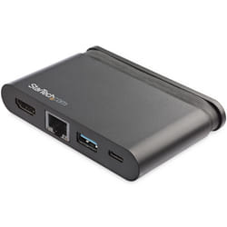 StarTech.com Adaptateur Multiport USB-C - Mini Dock USB-C avec 4K HDMI - 100W PD 3.0 Pass-Through, 1x USB-A, 1x USB-C, GbE - Station d'Accueil Portable Thunderbolt 3 & Type-C - Mac & Windows
