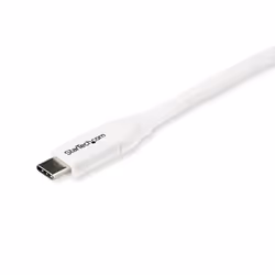 StarTech.com Câble USB-C vers USB-C avec Power Delivery 5A de 2 m - USB 2.0 - Blanc