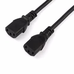 StarTech.com Câble d'alimentation PC - Cordon secteur en Y Schuko vers C13 de 2 m - Vue supplémentaire 5