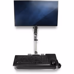 StarTech.com Poste de travail ergonomique réglable en hauteur à montage mural - 1 écran - Vue supplémentaire 5
