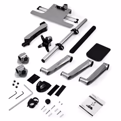 StarTech.com Poste de travail ergonomique réglable en hauteur à montage mural - 1 écran - Vue supplémentaire 9