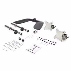 StarTech.com Bras pour écran PC double affichage à fixation verticale - Aluminium