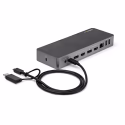 StarTech.com Dock Universel USB-C & USB-A - Station d'Accueil Hybride à Double Écran 4K 60Hz HDMI & Displayport - Hub USB 3.1 Gen 1 - GbE - 60W Power Delivery - Windows, Mac & Chrome - Vue supplémentaire 8