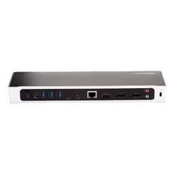 StarTech.com Station d'Accueil USB-C pour PC Portable 4K à Triple Écran avec Double DisplayPort et HDMI - 100W PD - USB-C, 4x USB-A Hub - USB 3.1 Gen 1 Type-C Dock - Windows et Mac