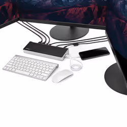 StarTech.com Station d'Accueil USB-C pour PC Portable 4K à Triple Écran avec Double DisplayPort et HDMI - 100W PD - USB-C, 4x USB-A Hub - USB 3.1 Gen 1 Type-C Dock - Windows et Mac - Vue supplémentaire 5
