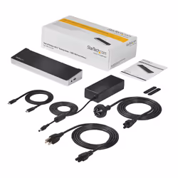 StarTech.com Station d'Accueil USB-C pour PC Portable 4K à Triple Écran avec Double DisplayPort et HDMI - 100W PD - USB-C, 4x USB-A Hub - USB 3.1 Gen 1 Type-C Dock - Windows et Mac - Vue supplémentaire 7