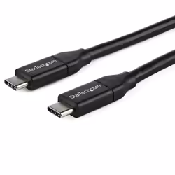 StarTech.com Câble USB-C vers USB-C avec Power Delivery 5A de 1 m - USB 2.0 - Noir, 1 m, USB C, USB C, USB 2.0, 480 Mbit/s, N ...