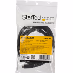 StarTech.com Câble USB-C vers USB-C avec Power Delivery 5A de 3 m - USB 2.0 - Noir - Vue supplémentaire 4