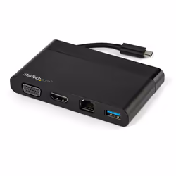 StarTech.com Adaptateur Multiport USB-C avec HDMI, VGA, Gigabit Ethernet & USB 3.0 - Mini Dock USB-C vers 4K HDMI ou 1080 ...