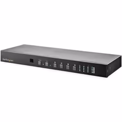 StarTech.com Switch Matriciel HDMI 4x4 avec Contrôle Audio et Ethernet - Vidéo 4K 60Hz - Répartiteur HDMI 2.0 Monté en Rack avec Télécommande
