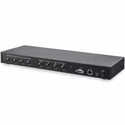 StarTech.com Switch Matriciel HDMI 4x4 avec Contrôle Audio et Ethernet - Vidéo 4K 60Hz - Répartiteur HDMI 2.0 Monté en Rack avec Télécommande - Vue supplémentaire 4