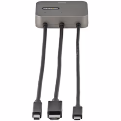 StarTech.com Adaptateur MultiPorts 3-en-1 vers HDMI - Convertisseur USB-C 4K 60Hz, HDMI ou Mini DisplayPort vers HDMI pour Salles de Conférences - Adaptateur Digital AV Video pour Écrans/Affichages HDMI - Vue supplémentaire 4