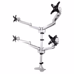 StarTech.com Bras pour écran PC à 4 affichages - Multidirectionnel, Pince, 11300 kg, 33 cm (13"), 68,6 cm (27"), 100 x 100 mm ...