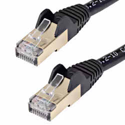 StarTech.com Câble réseau Ethernet RJ45 Cat6 de 10 m - Noir, 10 m, Cat6a, S/UTP (STP), RJ-45, RJ-45