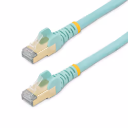 StarTech.com Câble réseau Ethernet RJ45 Cat6 de 10 m - Aqua, 10 m, Cat6a, S/UTP (STP), RJ-45, RJ-45