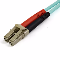 StarTech.com Câble Fibre Optique Multimode de 10m LC/UPC à LC/UPC OM4, Fibre Zipcord 50/125µm LOMMF/VCSEL, Réseaux 100G, Faible Perte d'Insertion, Cordon de Raccordement Fibre LSZH