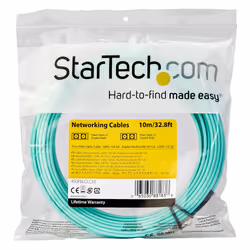 StarTech.com Câble Fibre Optique Multimode de 10m LC/UPC à LC/UPC OM4, Fibre Zipcord 50/125µm LOMMF/VCSEL, Réseaux 100G, Faible Perte d'Insertion, Cordon de Raccordement Fibre LSZH - Vue supplémentaire 4