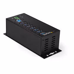 StarTech.com Hub USB 3.0 à 7 ports avec adaptateur d'alimentation - Concentrateur USB-A industriel en métal avec protection c ...