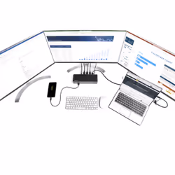 StarTech.com Dock USB-C & USB-A - Station d'Accueil Universelle à Triple Écran DisplayPort & HDMI 4K 60Hz - 85W Power Delivery, 6x USB Hub, GbE, Audio - USB 3.1 Gen 2 10Gbps - Vue supplémentaire 12