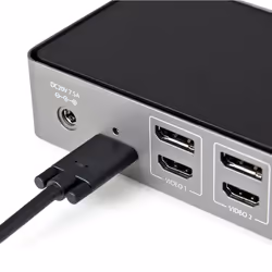 StarTech.com Dock USB-C & USB-A - Station d'Accueil Universelle à Triple Écran DisplayPort & HDMI 4K 60Hz - 85W Power Delivery, 6x USB Hub, GbE, Audio - USB 3.1 Gen 2 10Gbps - Vue supplémentaire 6