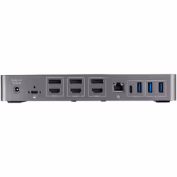 StarTech.com Dock USB-C & USB-A - Station d'Accueil Universelle à Triple Écran DisplayPort & HDMI 4K 60Hz - 85W Power Delivery, 6x USB Hub, GbE, Audio - USB 3.1 Gen 2 10Gbps - Vue supplémentaire 8