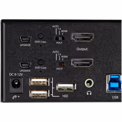 StarTech.com Commutateur KVM HDMI 2.0, 2 Ports, 2 Écrans - 4K 60Hz Ultra HDR - Commutateur KVM de Bureau 4K HDMI 2.0 avec Hub USB 3.0 à 2 Ports (5Gbps) & 4x USB 2.0 HID, Audio - Commutation par Touches - TAA - Vue supplémentaire 7