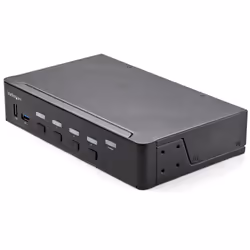 StarTech.com Commutateur KVM HDMI à 4 Ports - Moniteur Unique 4K 60Hz Ultra HDR - Commutateur KVM de Bureau HDMI 2.0 avec Hub ...