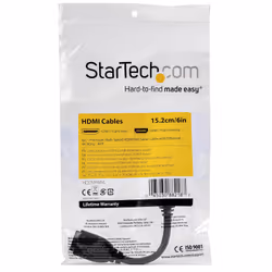 StarTech.com Câble HDMI haute vitesse d'aide port de 15 cm - 4K à 60 Hz - Vue supplémentaire 4