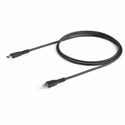 StarTech.com Câble USB-C vers Lightning Noir Robuste 1m - Câble de Charge/Synchronistation USB Type C vers Lightning Fibre Aramide - iPad/iPhone 12 Certifié Apple MFi - Vue supplémentaire 4
