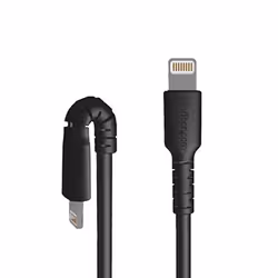 StarTech.com Câble USB-C vers Lightning Noir Robuste 1m - Câble de Charge/Synchronistation USB Type C vers Lightning Fibre Aramide - iPad/iPhone 12 Certifié Apple MFi - Vue supplémentaire 5