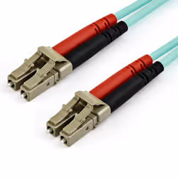 StarTech.com Câble Fibre Optique Multimode de 15m LC/UPC à LC/UPC OM4, Fibre Zipcord 50/125µm LOMMF/VCSEL, Réseaux 100G, Faib ...