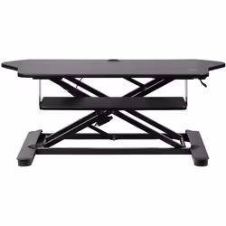 StarTech.com Bureau de Coin Convertible Position Assise/Debout avec Support Clavier Coulissant - Grande Surface (89 x 53cm) - Pupitre de Travail Ergonomique à Hauteur Réglable - Double Écran - Vue supplémentaire 3