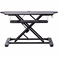 StarTech.com Bureau de Coin Convertible Position Assise/Debout avec Support Clavier Coulissant - Grande Surface (89 x 53cm) - Pupitre de Travail Ergonomique à Hauteur Réglable - Double Écran - Vue supplémentaire 4