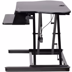 StarTech.com Bureau de Coin Convertible Position Assise/Debout avec Support Clavier Coulissant - Grande Surface (89 x 53cm) - Pupitre de Travail Ergonomique à Hauteur Réglable - Double Écran - Vue supplémentaire 6