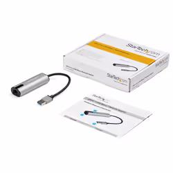 StarTech.com Adaptateur 2.5GbE USB-A vers Ethernet - NBASE-T NIC - Réseau Gigabit USB 3.0 Type A 2.5/1GbE Multi Speed - USB 3.1 pour PC vers RJ45 - Lenovo X1 Carbon/HP EliteBook/ZBook - Vue supplémentaire 4