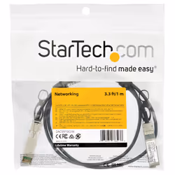 StarTech.com Câble Twinax à fixation directe SFP+ compatible Dell EMC DAC-SFP-10G-1M - 1 m - Vue supplémentaire 4