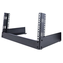 StarTech.com Rack 4U 19" à Cadre Ouvert - Rack Réseau Autoportant à 2 Montants pour Panneaux de Brassage/Données/Matériel Audiovisuel/IT/Communication/Studio/Bureau, Capacité de 42kg, avec Écrous et Vis de Cage