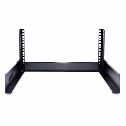StarTech.com Rack 4U 19" à Cadre Ouvert - Rack Réseau Autoportant à 2 Montants pour Panneaux de Brassage/Données/Matériel Audiovisuel/IT/Communication/Studio/Bureau, Capacité de 42kg, avec Écrous et Vis de Cage