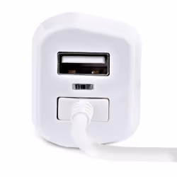 StarTech.com Chargeur Voiture Lightning avec Câble Spiralé - Chargeur Iphone 1m - Double Chargeur USB pour Telephones et Tablettes pour la Voiture - Chargeur Auto Blanc de 12W - Vue supplémentaire 4