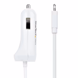 StarTech.com Chargeur Voiture Lightning avec Câble Spiralé - Chargeur Iphone 1m - Double Chargeur USB pour Telephones et Tablettes pour la Voiture - Chargeur Auto Blanc de 12W - Vue supplémentaire 5