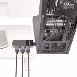 StarTech.com Répartiteur DisplayPort 1.4 à 3 ports, Adaptateur Multi-Moniteur DisplayPort vers 3x DP, Hub MST Triple pour Ordinateur 4K, Alimentation par Bus USB - Windows Uniquement - Vue supplémentaire 13