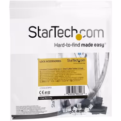 StarTech.com Câbles d'attache de sécurité en acier - Réglable - Paquet de 5 - Vue supplémentaire 6