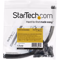 StarTech.com Câble de sécurité réglable pour adaptateurs et câbles - Pack de 20 - En acier - Vue supplémentaire 6