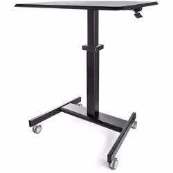 StarTech.com Bureau Mobile Assis-Debout - Poste de Travail Ergonomique à Roulettes - Table Ordinateur Réglable en Hauteur One ...